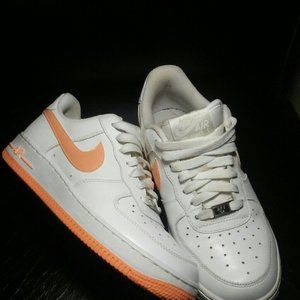 Rare Women's Nike Air Force 1 Orange Cream Size 7